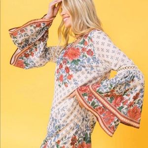 Flying Tomato Bohemian Shift Dress